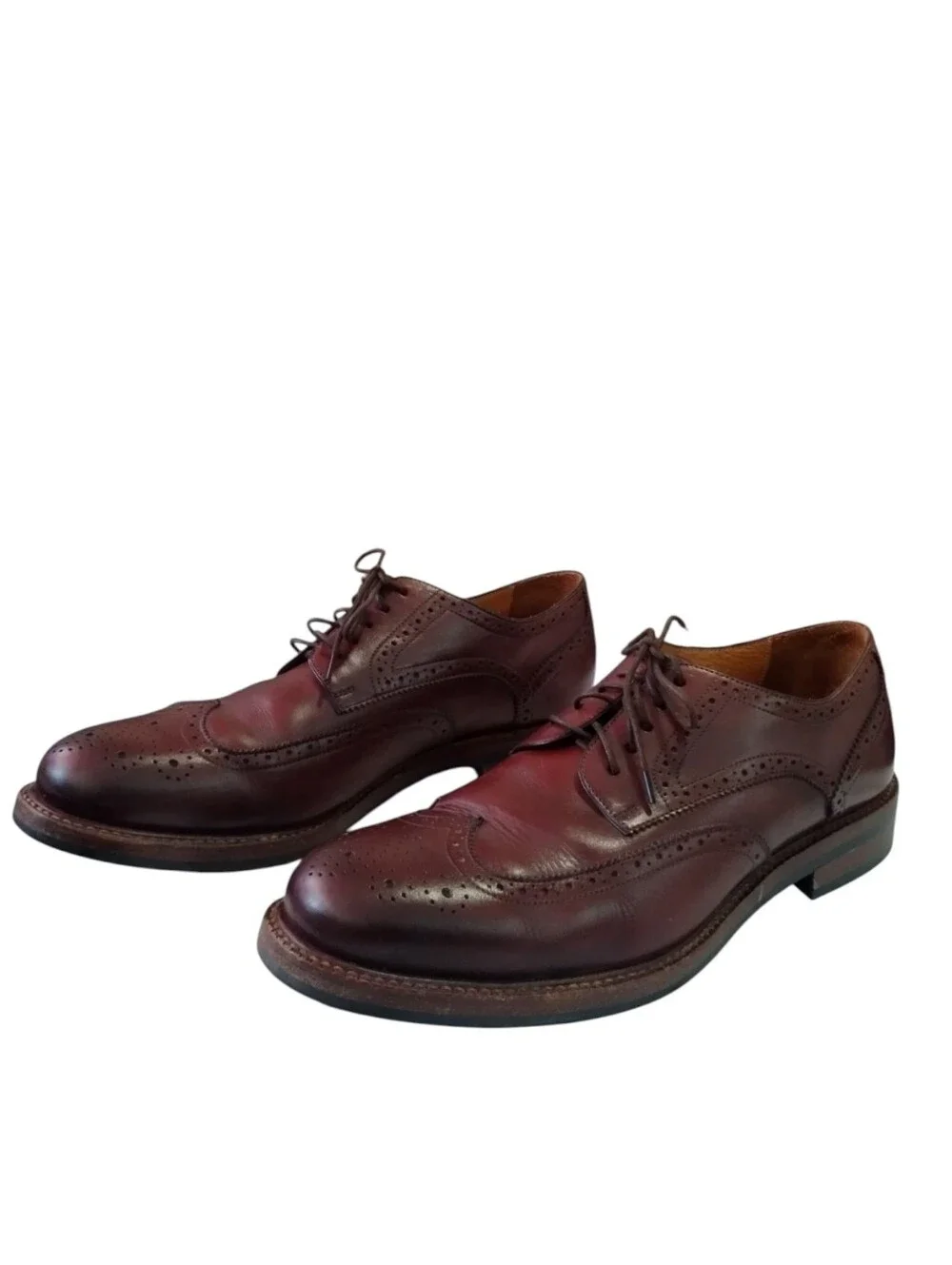 Beckett Simonon Kent Wingtips Leather Shoes Men's 11 Dress Lace Up